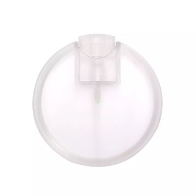 Empty 20ml Plastic Perfume Card Fine Mist Spray Bottle Transparent Refillable Round
